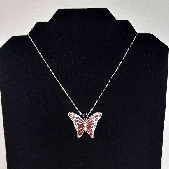 Jewelry Sterling Butterfly Necklace Poshmark